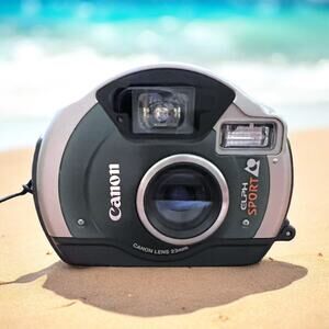 CANON ELPH SPORT Automatic Point & Shoot Film Underwater Camera with 23mm Lens